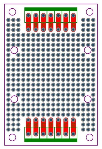 10 шт./лот) двухсторонний Прототип PCB, универсальная плата, 47,4x72 мм