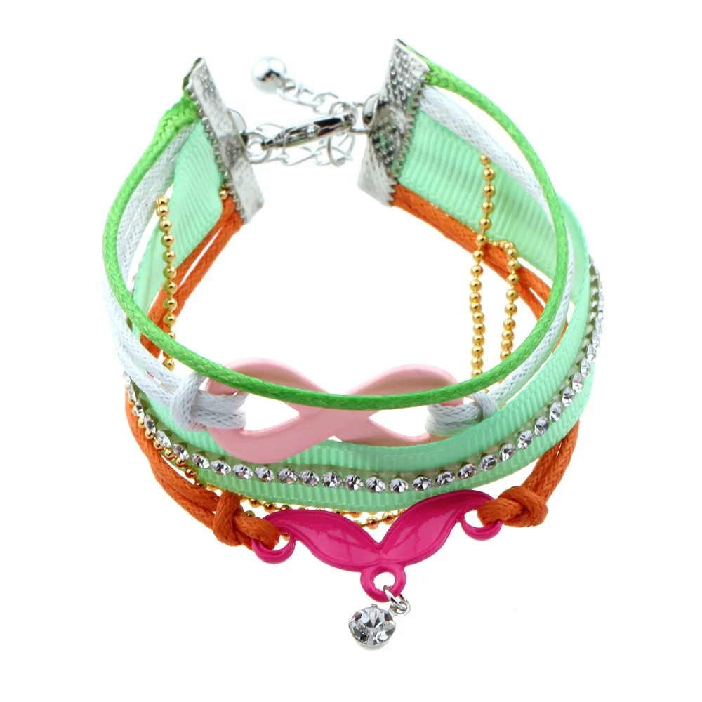 Wholesale new design handmade Korean woolen alloy mustache infinite