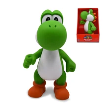 Buy Super Mario Green Yoshi Mario Luigi Action Figures Doll 23cm Big Size Cartoon Anime PVC Collection Model Toys Free Shipping Free Shipping