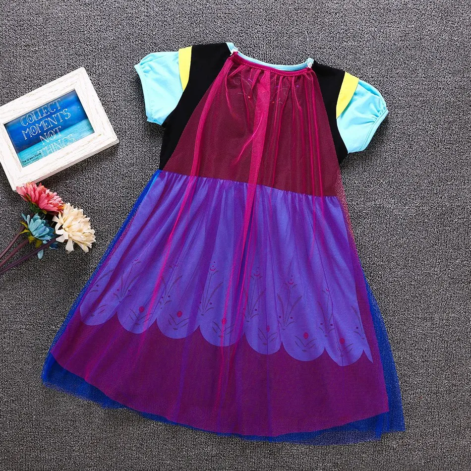 Elsa Anna Princess Cosplay Costume (3)