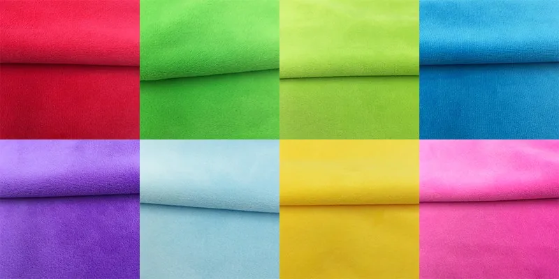 ZYFMPTEX 8 шт. 45x50 см превышает мягкий полиэстер плюшевая ткань DIY игрушки одеяло одежда в материале Лоскутная Ткань теплая ткань