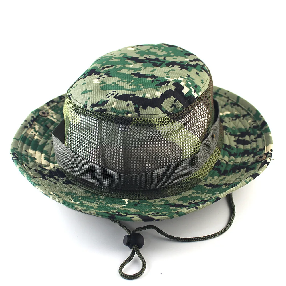 Армейская камуфляжная шляпа BOONIE высокое качество военная сетка Панамы для охоты