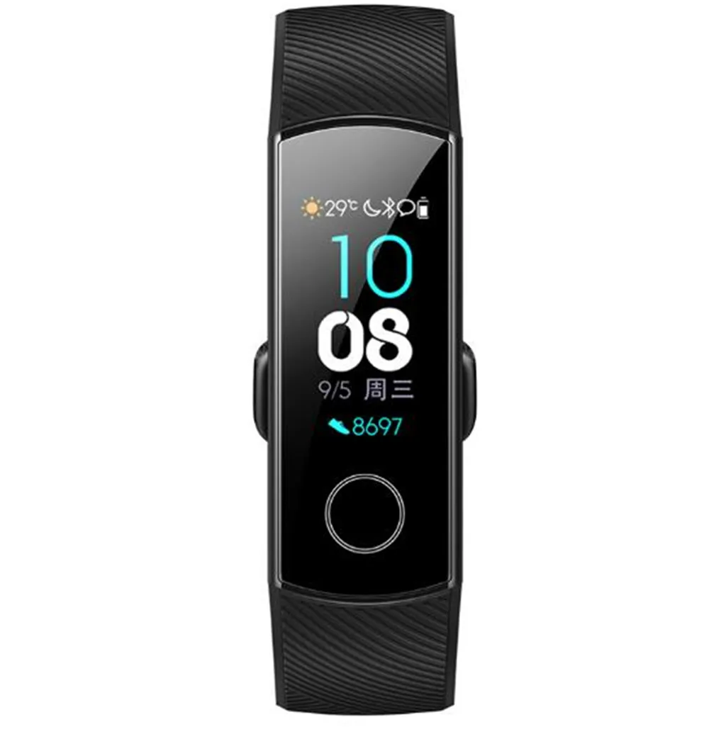 Умный Браслет huawei Honor Band 4 Amoled, цветной сенсорный экран 0,95 дюйма, для плавания, для обнаружения пульса и сна