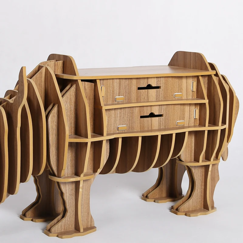High-end Creative Rhino Drawer Table Desk Wood Craft Gift Furniture Brand New TM004M High-end Creative Rhino Drawer Table Desk Wood Craft Gift Furniture Brand New TM004M
