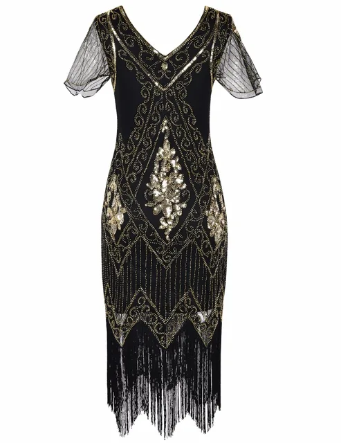 Prettyguide Women S 1920s Great Gatsby Dress Sequin Art Deco Fler Prettyguide Women S 1920s Great Gatsby Dress Sequin Art Deco Fler With Sleeve Party Tail