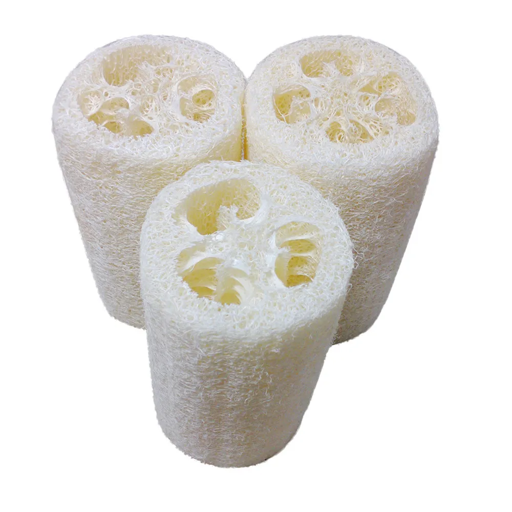 

Creative Natural White Loofah Bath Body Shower Sponge Scrubber Pad Hot Pad Remove Dead Skin Cells Effects Skin Scrubbes 0.505