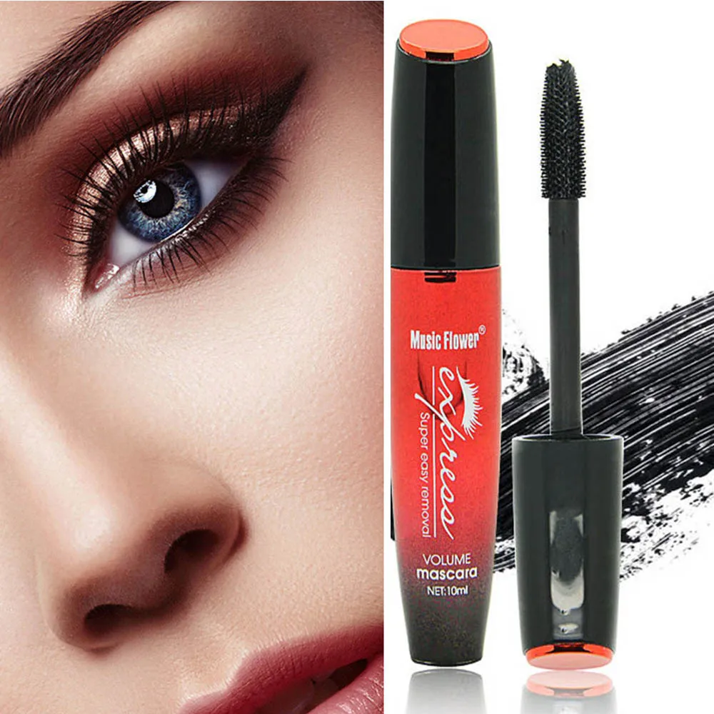

3D Fiber Mascara Long Black Lash Eyelash Extension Silk Fiber Rimel Curving Lengthening Mascara Waterproof Makeup eye Cosmetic