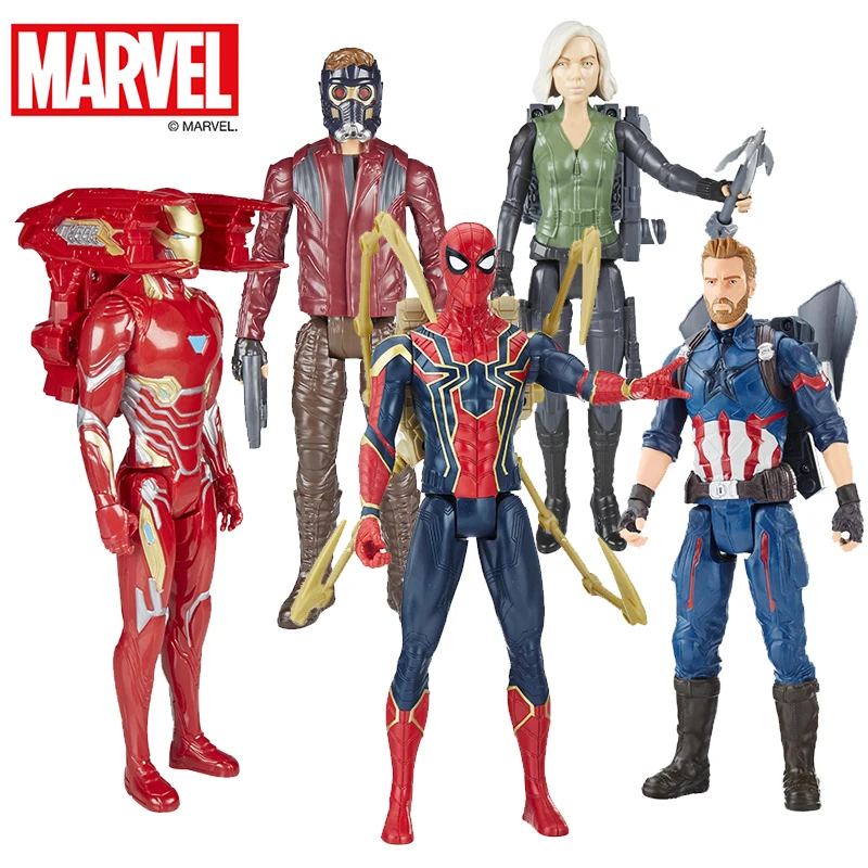 Marvel 29 см игрушки the Avengers 3 INFINITY WAR Thanos ПВХ Фигурки Титанов Коллекционная модель для