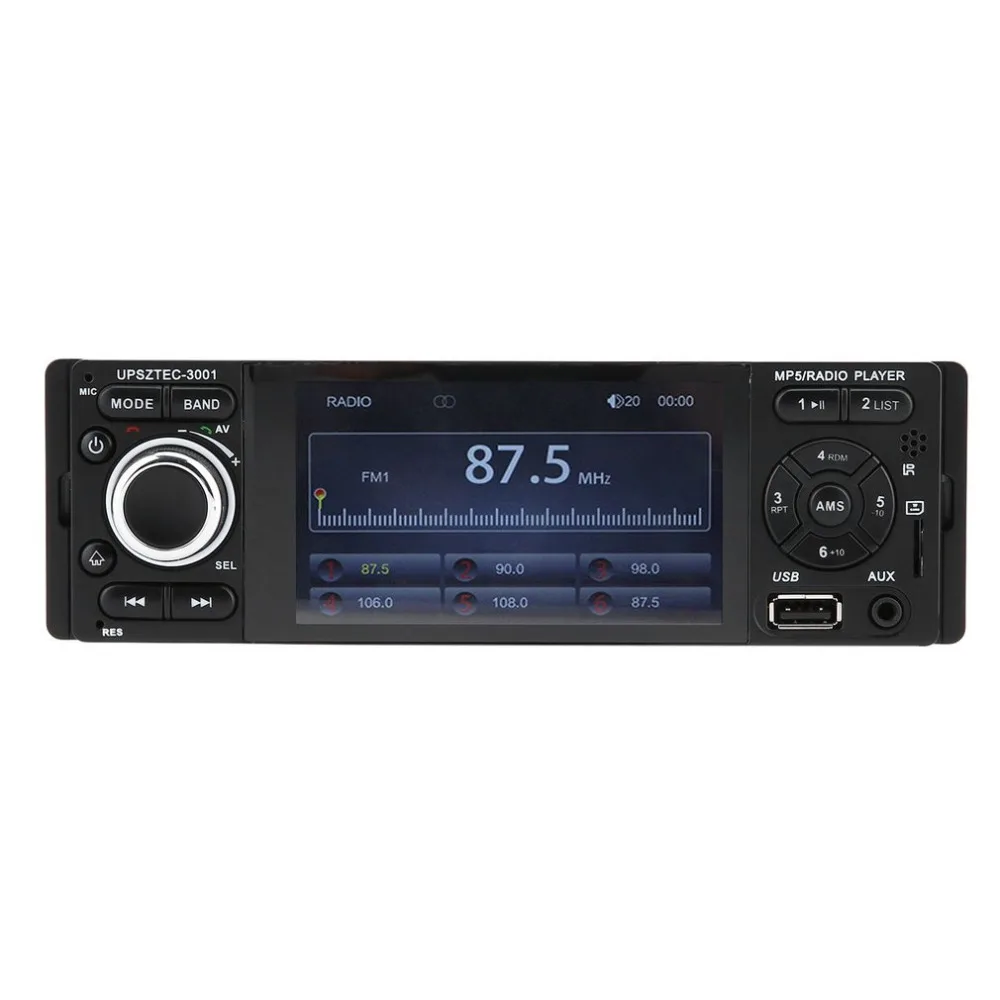 

Hot Styling Bluetooth Car MP5 Player With FM Radio Receiver USB Wireless Remote Control Black 4.1 Inch HD LCD Screen Display