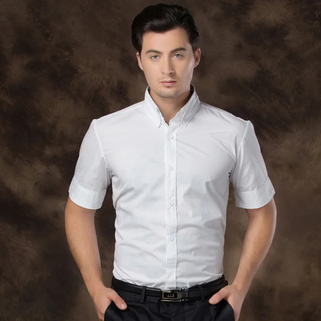 Summer Style Designer Short Sleeve Casual Slim Fit Men Social Shirt ...