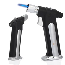 COHIBA Таблица Gun Дизайн прикуривателя 1 Jet факел пламени ветрозащитный Smoking зажигалки бутан зажигалка с подарочной коробке