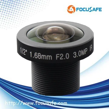 3 Мп формат 1/2 дюйма объектив рыбий глаз Focusafe 1 68 мм ИК CCTV с углом обзора 185