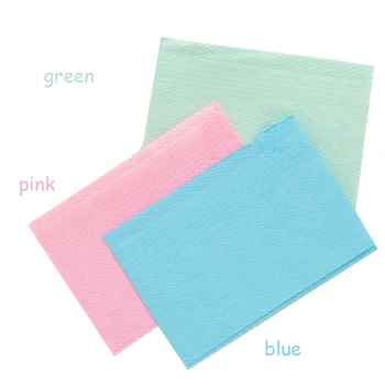 

125pcs Dental Clinic Disposable Neckerchief Medical Paper Scarf Tissue Bib Pad Dental 3 Layer Water-resistant Sheets