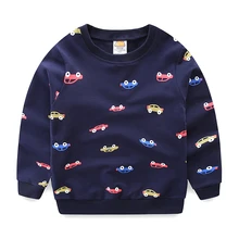 Mudkingdom/пальто с принтом автомобиля для мальчиков; детская хлопковая верхняя одежда на весну-осень; детская одежда