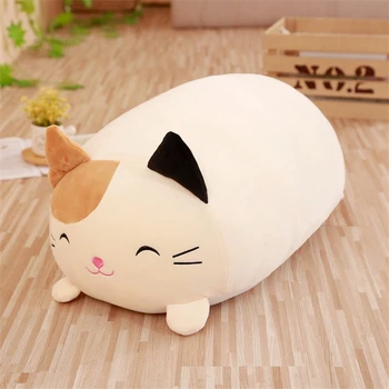 

Cartoon Kawaii Cat Pig Bear Pillows Super Soft Plush Travel Car Seat Cushions Baby Sleeping Neck Pillow Toy Bedroom Living Room