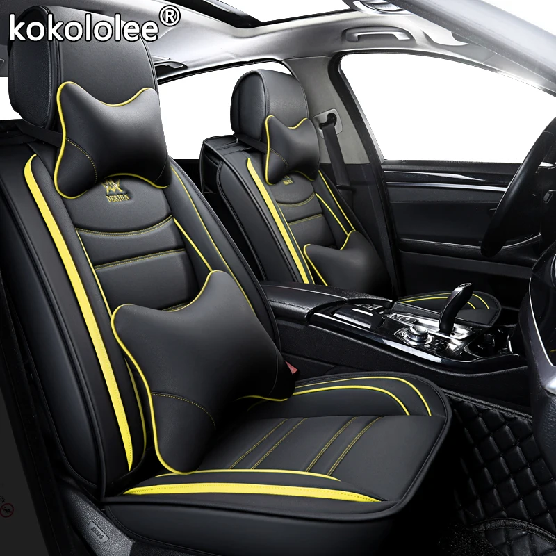Кожаный чехол для автомобильного сиденья kokololee opel astra k h j g kia picanto niro sportage hyundai creta i40