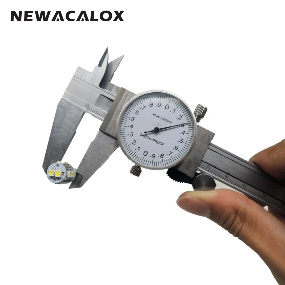 NEWACALOX метрический измерительный инструмент штангенциркуль 0-150 мм/6 дюймов ударопрочный прецизионный штангенциркуль из нержавеющей стали