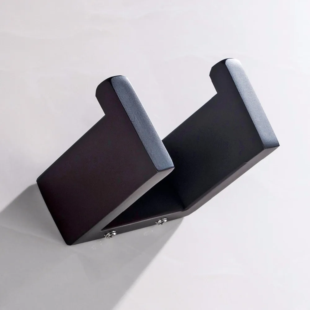 Матовый черный SUS 304 из нержавеющей стали набор аксессуаров для ванной комнаты Крючок для халата держатель для полотенец держатель для туалетной бумаги аксессуары для ванной комнаты