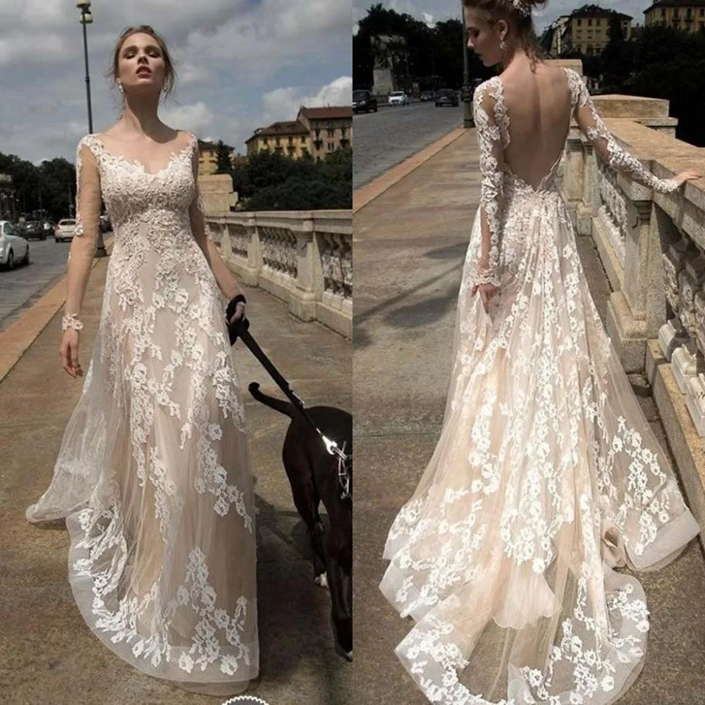 Y Back Open Liqued Beach Wedding Dresses 2017 Asymmetrical Y Back Open Liqued Beach Wedding Dresses 2017 Asymmetrical Tulle V Neck Lace Bohemiam Bridal Gowns Boho Brautkleid In From Weddings