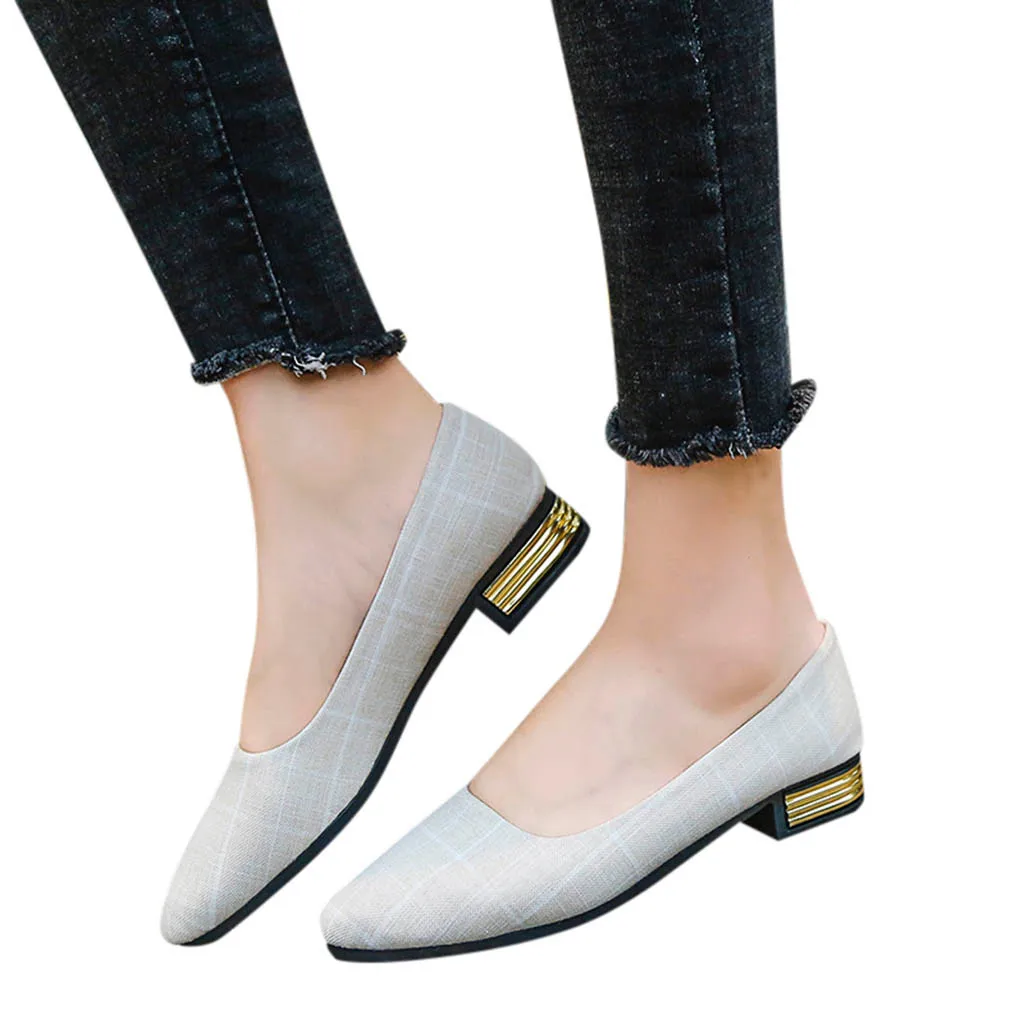 SAGACE/лоферы Летняя женская обувь с острым носком в мелкую клетку Los zapatos Модные