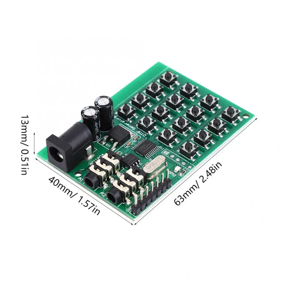 AE11A04 DTMF звуковой генератор модуль голосовой двойной Encode передатчик плата 5 ~ 24 В
