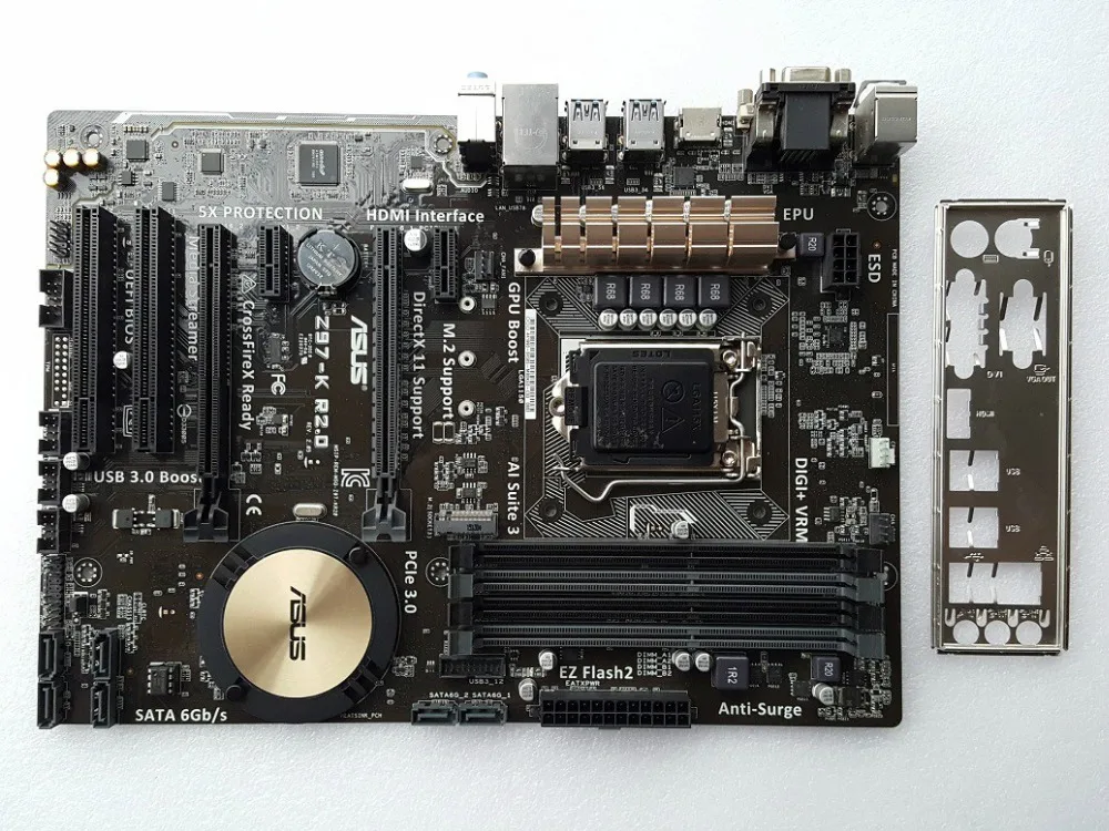 ASUS Z97-K R2.0 оригинальная материнская плата LGA 1150 DDR3 i7 i5 i3 Процессор 32G SATA3 USB2.0 UBS3.0 Z97 рабочего Материнская плата