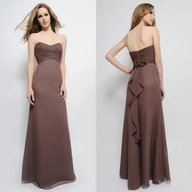 Dark Brown Bridesmaid Dresses