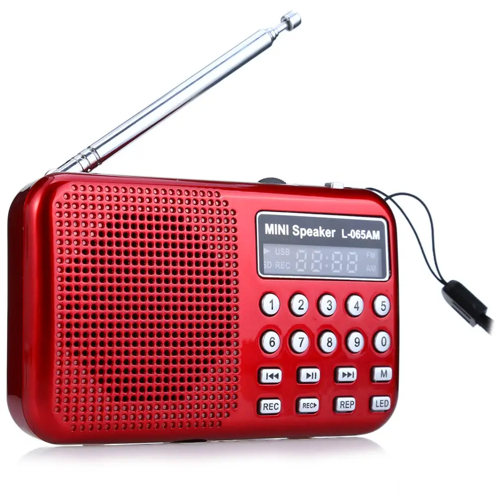 L065 Портативный AM/FM радио музыка Динамик Поддержка TF карты SD USB AUX аудио Вход