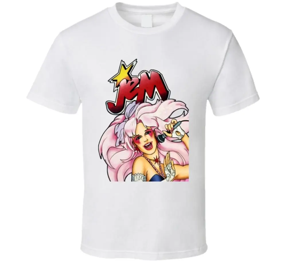 Jem And The Holograms футболка с героями мультфильмов Мужская Новая модная унисекс