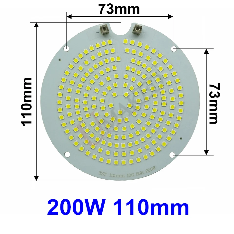 2 шт Полный мощный светодиодный светильник PCB 200 Вт 300 Вт 400 Вт 500 Вт 600 Вт SMD3030 светодиодный PCB, алюминиевая пластина для Светодиодный люстры