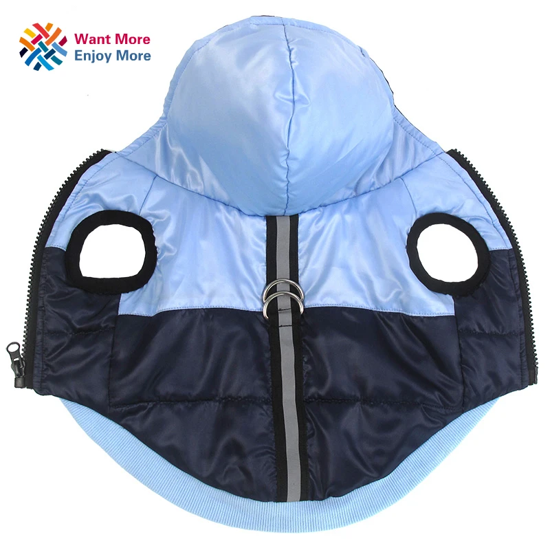 

cotton dog coat Reflective jacket Waterproof winter thick Dog clothes Puppy chihuahua hoodies Vest for furmins small large cat