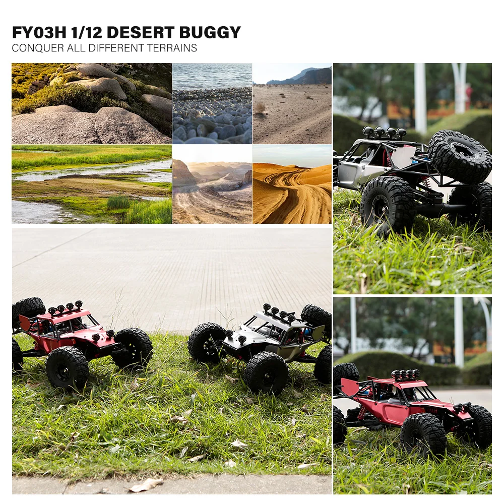 Новая модель радиоуправляемого автомобиля FY03H 1/12 Desert Off road багги металлический