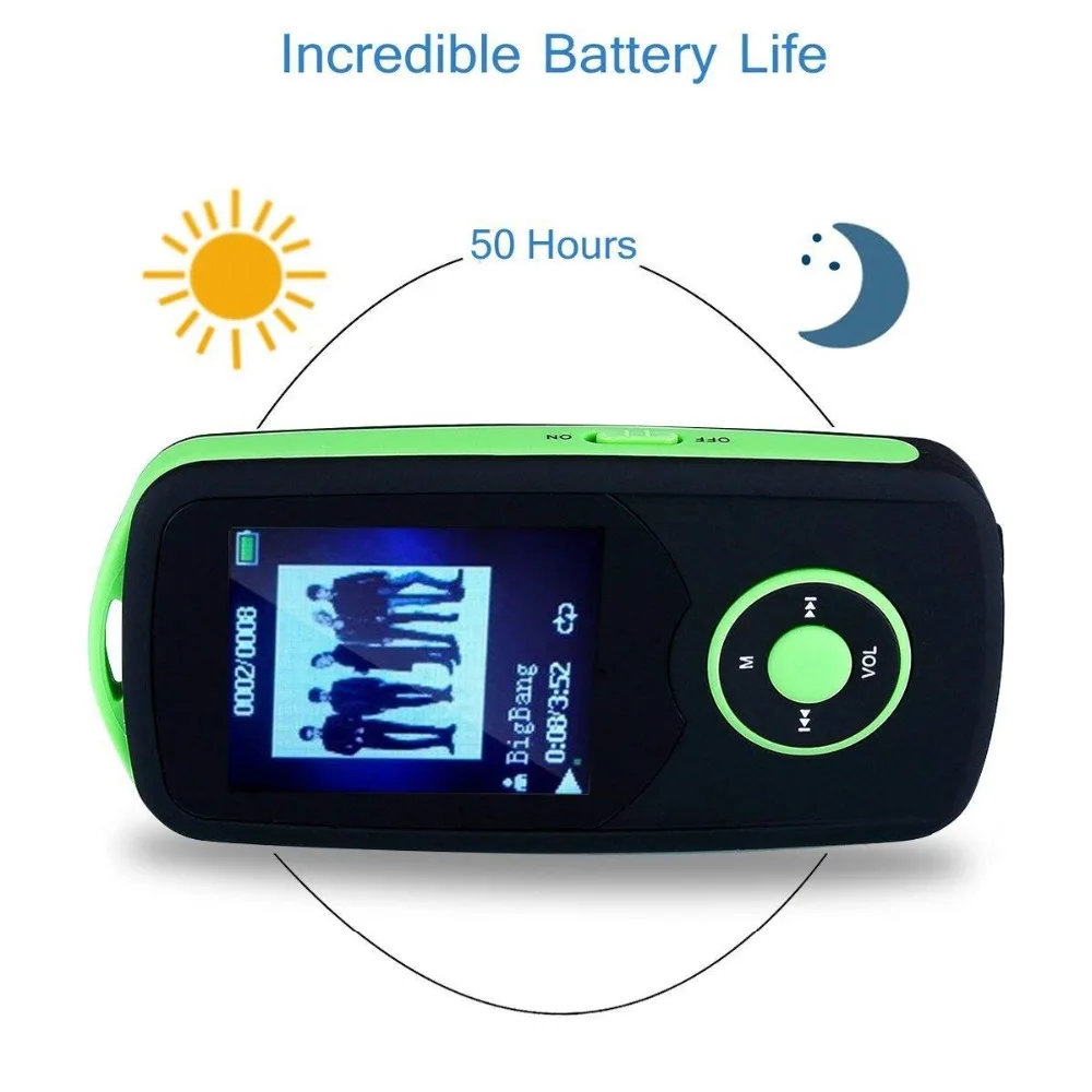 Портативный Hi Fi 8 GB Bluetooth MP3 плеера с FM радио и голос Регистраторы 50 часов Lossless игры