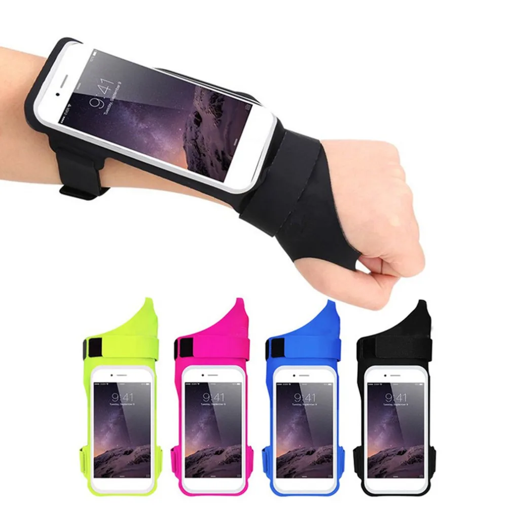 Goedkoop Waterdichte Sport Arm Band Case Running Riding Jogging Armband Tas Sport duim Arm Pols Band Riem binnen 5.5 #039; #039;Telefoon touch Gym