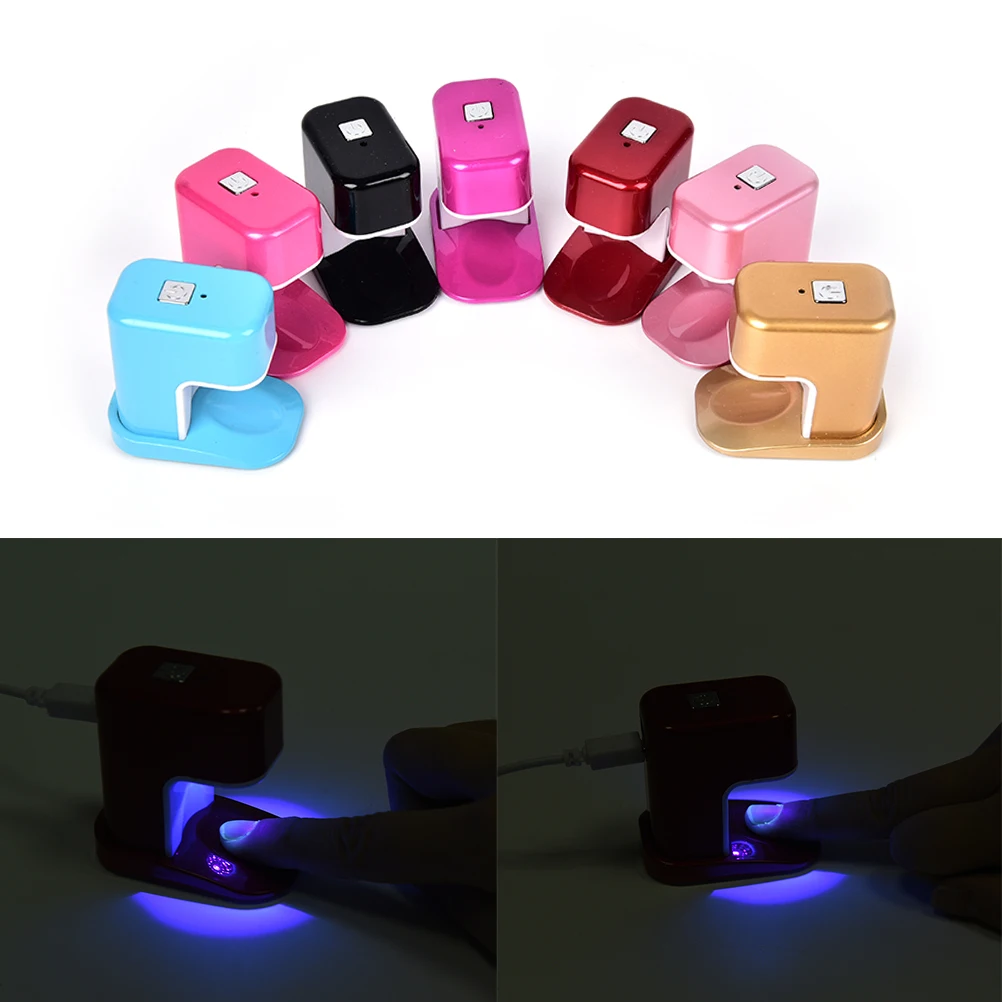 3W Mini USB LED UV Lamp Nail Dryer For Curing Nail Dryer Nail Gel Polish Dryer Lamp Led Rainbow Lamp For Nail Art Manicure Tools