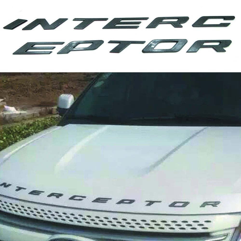 Автомобильный Стайлинг серебристый/Графитовый Серый для Ford Crown Victoria Police Interceptor 3D INTERCEPTOR фиксированные буквы эмблема значок наклейка