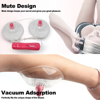 

Silicone Breast Enlargement Pump Electric Chest Suck Enhancement Vibration Breast Massager Relieve Fatigue Bosom Lifting Machine