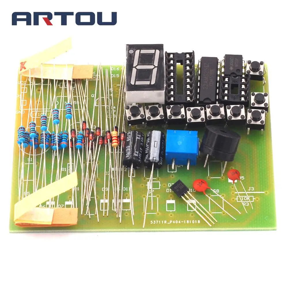 

CD4511 8 Channel Digital Display Responder DIY Kit 8Bit Answer Device Suite For Electronic Training Parts DIY