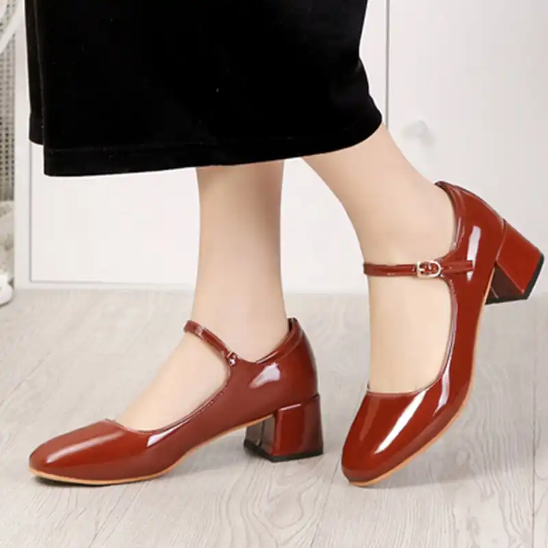 Wiosna jesień kobiety czółenka mary jane plac Toe lakierki 47 Best buty images in 2020 | Buty, Kitten heels, Buty za kostkę