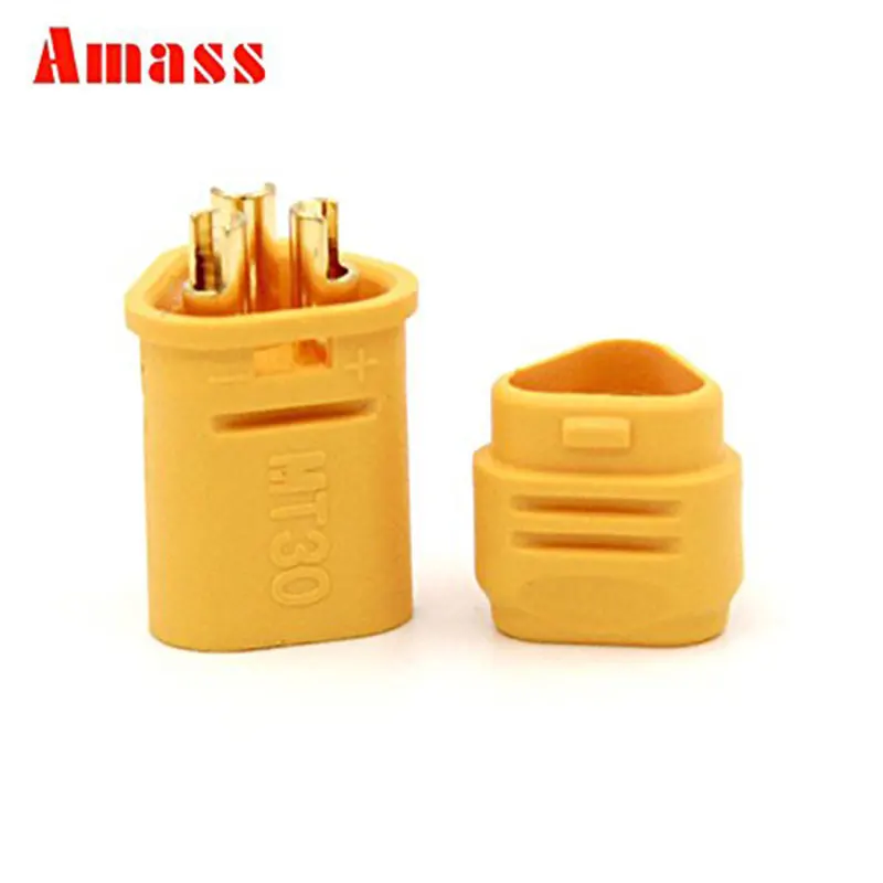 

Amass MT30 plug connector 2mm 3-pin Connector Motor Bullet Plug For RC ESC Lipo Battery 2 Pairs/bag