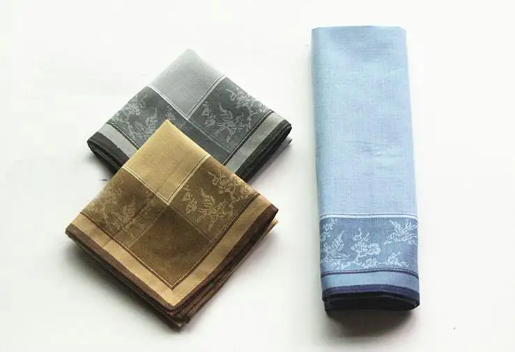 

Freeshipping 6pcs 45*45cm New Multicolor Square 100% Cotton Handkerchiefs Men Classic Pattern Vintage Pocket Hanky