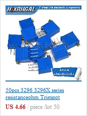 2 шт. WXD3-13-2W 10 к ом WXD3-13 Вт Поворотный сбоку роторный многооборотный проволочный потенциометр