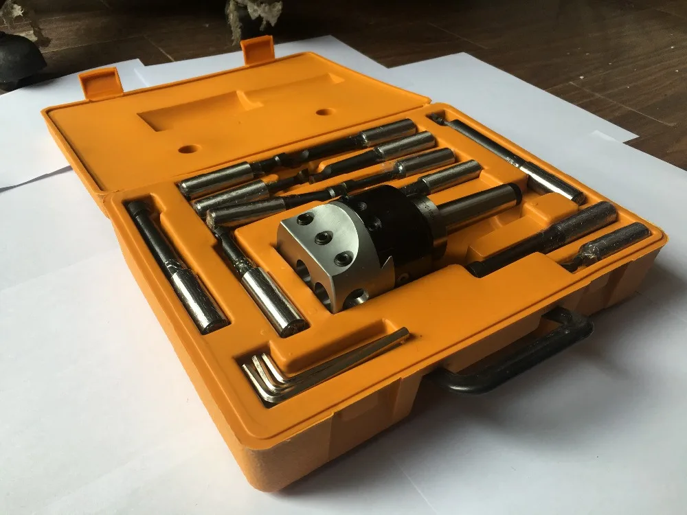 

F1- 18 boring head set MT4 Shank with Precision Boring Head 75mm with Boring Bar Kit 12pcs