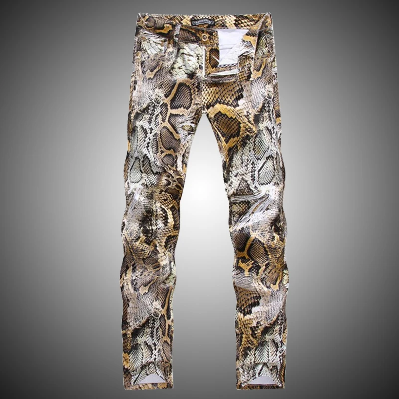 green snake pants