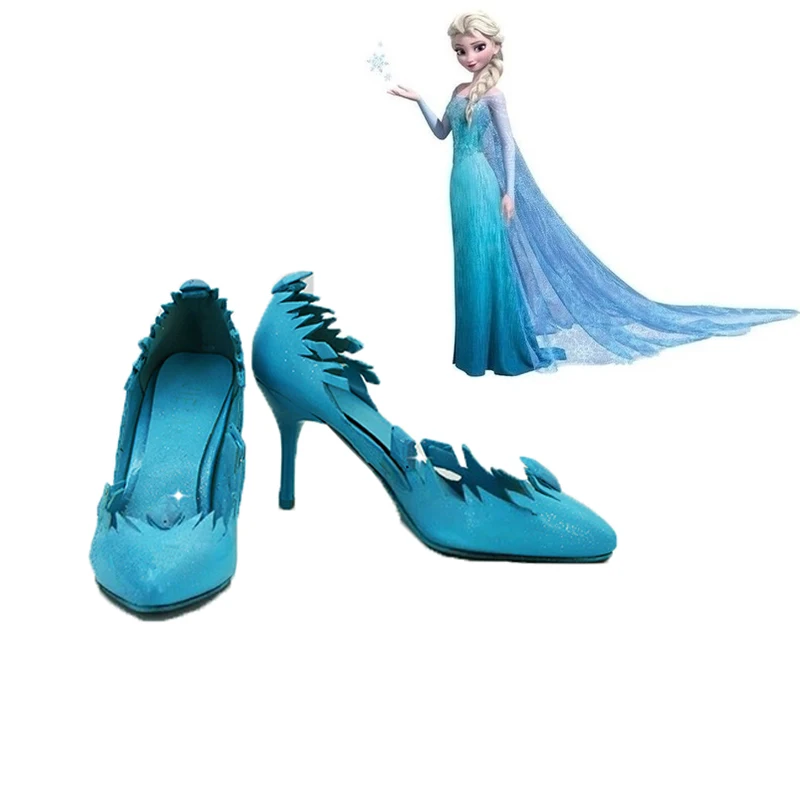 Frozen Costume Princess Elsa Cosplay Shoes Spring and Autumn Models