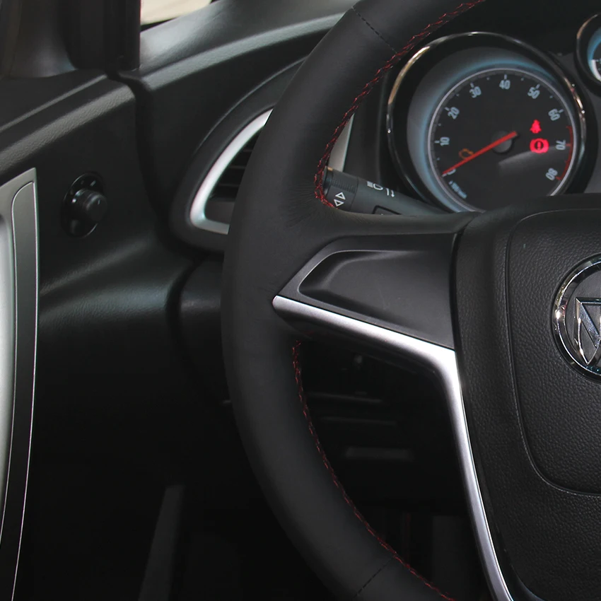 Черная крышка рулевого колеса из натуральной кожи для Buick Excelle XT GT Encore Opel Mokka