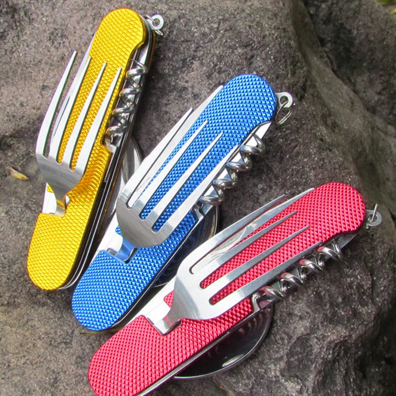

ZK30 Multi-Functional Folding Cutlery Knives Stainless Steel Fruit Knife Tool Hunting Outdoor Camp Survival Knife Dropshipping