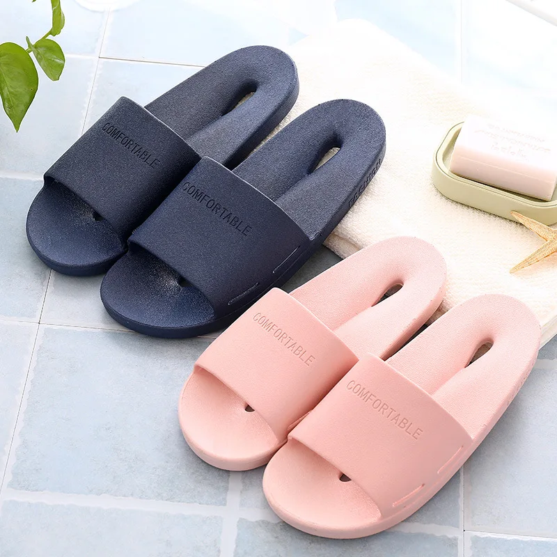 

Summer Bathroom SlipperS Lover PVC Soft Slipper for Men Women