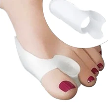 1 пара силиконового геля разделитель большого пальца ноги Облегчает боль в ногах коррекция вальгусной деформации стопы защита подушечки корректор большого пальца