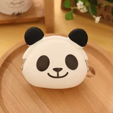 Kawaii мультфильм панда 10*7 см силиконовый кошелек для монет кошелек и сумка-кисет для ключей сумка; детская Подарочная монета кошелек